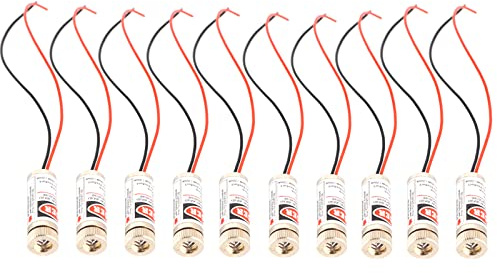 Red line Laser Module Industrial Laser Group Module Adjustable Focal Length (traverse-10pack)