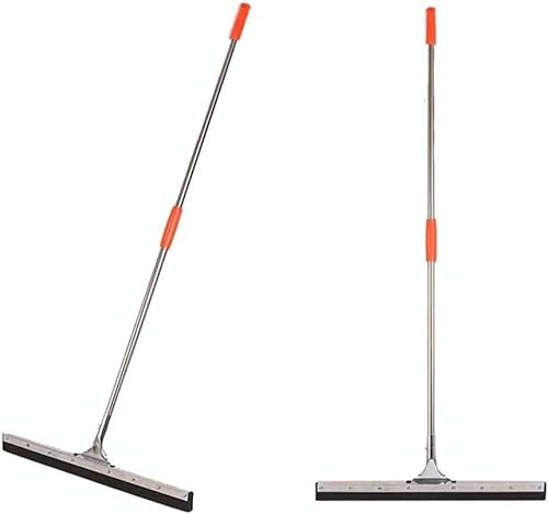 Escurridor Suelo Exteriores Extra Ancho 60 cm, 75 cm Limpiaparabrisas Metal Profesional Espuma Duradera Escurridor Agua con Mango Largo Suelo húmedo Ducha Garaje (60 cm) Herramienta Limpieza