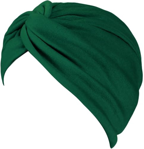 Mesu Bonnet de Chimio pour Femme avec Turban pour Perte de Cheveux due au Cancer, B-vert., Taille unique