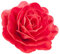 Essbare XL Rose für die Torte aus Oblate, 12,5cm, rot, 1 Stück, Tortendeko Blumen Deko Blüten