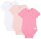 Bramble & Bear Confezione da 3/6 Body a manica corta per bambini, Body unisex in cotone biologico per bambini da 0 a 3 anni, Rosa/Bianco (3 pezzi), 0-3 mesi