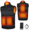 Veste Chauffante Homme avec 7.4V 18400mah Batterie Incluse, Gilet Chauffant 3 Températures Réglables Gilet Chaud Lavable pour Ski Moto Chasse Randonnée la Pêche