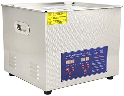 Ultrasonic Cleaner, PS‑60a 15L Ultrasonic Cleaning Machine with Digital Screen, One-Key Control, Power-Off Memory, Ultra Sonic Tank Bath Cleaning for Electronics(UK Plug 220V)