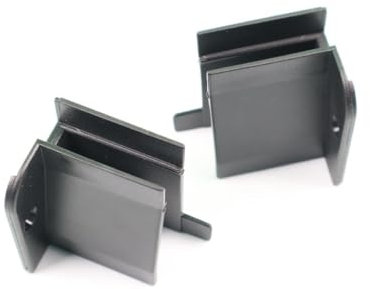 AWITALIA - Coppia Piedino ALTO PER ALTRE ZANZARIERE zoccolo per zanzariere a scorrimento verticale in Nylon abs, di colore solo nero GARANZIA 10 ANNI