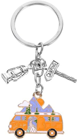 PACKOVE Décor Vintage porte-clés camping-car porte-clés de camping-car décor anneaux porte clé porte-clés uniques petit porte-clés adulte Cadeau accessoires bande annonce voyage Ornement