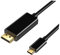 jojofuny 1.8m Cavo Type-c Per Tv Adattatore Con Connettori Metallici Per Collegare Smartphone e Dispositivi Monitor e Proiettori