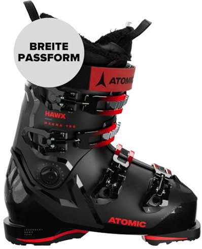 ATOMIC Unisex – Erwachsene HAWX Magna 100 GW Skischuhe Alpine Boots, Black/Red, 31/31.5