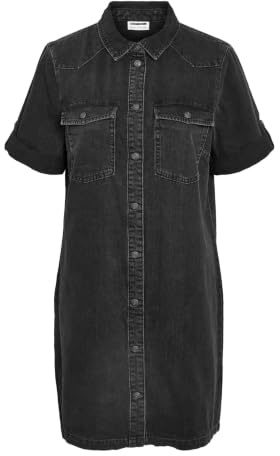 Noisy May Nmnew Signe S/S Denim Dress Wg001bl Noos Vestido Vaquero Mujer (Pack de 1)