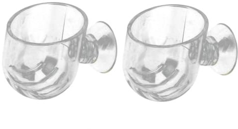 BESPORTBLE 3sets Feeder Dish Für Aquarium Shrimp Feeder Cup Tragbare Leichte Für Fische Tanks 2 Stücke * 3