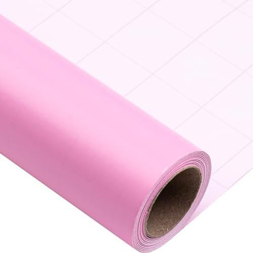 Holijolly Rosa Wickelpapier Rolle mit festem farbigem Papier für Geburtstag, Valentinstag, Muttertag, Feiertag mit 17 Zoll x 32.8 Füße (47.23 sq.ft.)