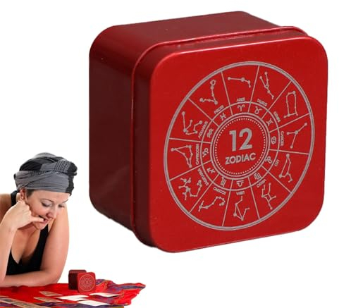 Yianyal Decorative Tarot Card Storage - Decorative Storage Bin,Portable Iron Jewelry Storage Bin Desktop Organizing Box For Game Cards