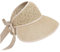 Cap Herren New Rot Sonnenschirm Gras Geweben Summer Fold Modehut Bow-Knot Outdoor-Hut Frauen Flat Cap Schwarz (Khaki, One Size)