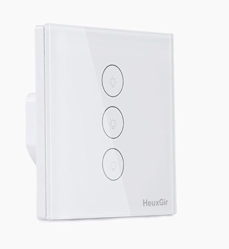 HeuxGir Lichtschalter，Touch Lichtschalter Mit Smart Life Tuya App,Alexa Und Google Home，Nullleiter Erforderlich (1)