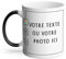 Mug Thermo-réactif Tasse Magique - Personnalisable Personnalisé avec Votre et Image et Votre Texte - 325 ml