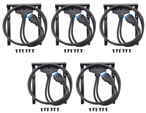 Spemendi 5X USB 3.0 Inserciones Panel HUB USB Frontales Disquete 2X un Enchufe