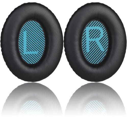 Cuscinetti Auricolari di Ricambio Geepen,Cuscinetto Auricolare Ricambio Compatibile con Bose Cuffie QC15 QC25 QC2 QC35/Ae2 Ae2i Ae2w Cuscinetti Auricolari Memory Morbidi Schiuma Cancellazione Rumore