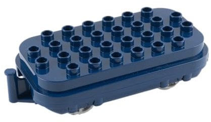 Lego Duplo Eisenbahn Lokomotive Blau – Kreativer Spielzug für Kleinkinder | Zugmaschine mit Licht & Sound | Erweiterung für Duplo Eisenbahnwelt
