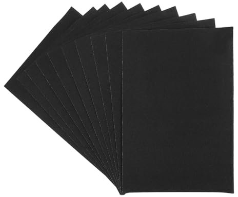 Papel de Lija Negro para Pintura al Óleo 10 Piezas para Arte