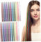 FOYTOKI 20Stücke Glitzernde Haarsträhnen Lange Haarverlängerungen Haar Lametta für Frisuren und Zöpfe Damen Haar Accessoires für Besondere Anlässe