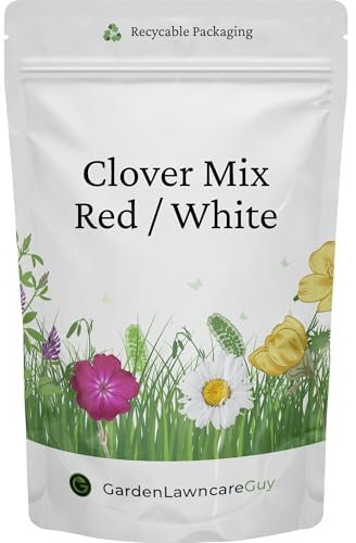 Clover Seed Mix 50/50 Red & White – No Grass - Ideal for Lawns, Green Manure, Forage, Soil Improvement & Wildlife Support – Hardy UK Blend (100g)