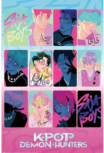 Pyramid International K-POP Demon Hunters (Light And Dark) Maxi Poster 91.5cm x 61cm Maxi Poster, Official Licensed K-Pop Wall Art Poster, One Size
