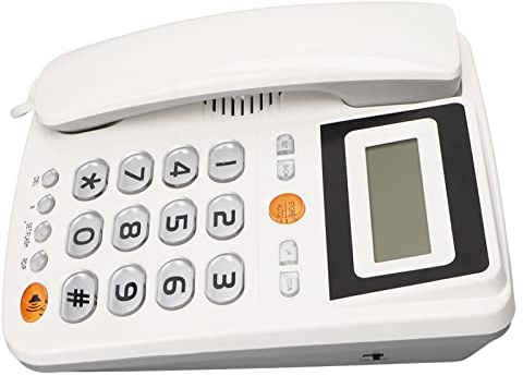 MENDUNER Kabelgebundenes Großtastentelefon, Anrufererkennung, Verstärkter HD-Freisprechanruf, Einstellbare Helligkeit für Senioren, ABS-Material