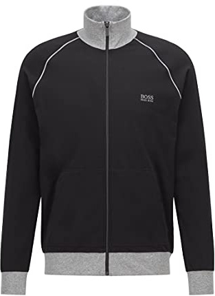 BOSS Herren Mix&Match Jacket Z Jacke aus Stretch-Baumwolle mit Paspeln und Logo