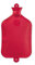 FabaCare Wärmflasche 3 Liter XXL, Naturgummi Wärmeflasche, extra groß, Gummiwärmflasche, Rot