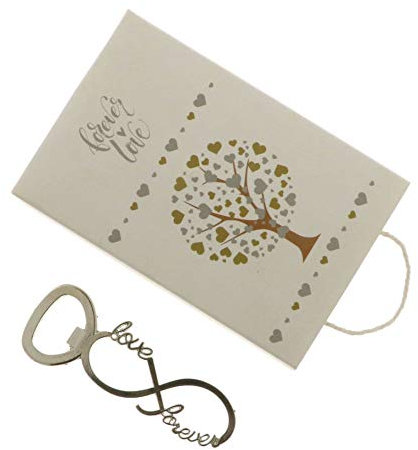 Publilancio srl Forever Apribottiglia Simbolo Infinito in Scatola Regalo BOMBONIERA