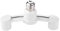 Starnearby Lampensockel Adapter Konverter-Lampenfassung Adapter E27 Splitter 2 Köpfe Lampensockel Konverter Light Holder (E27-2E27)