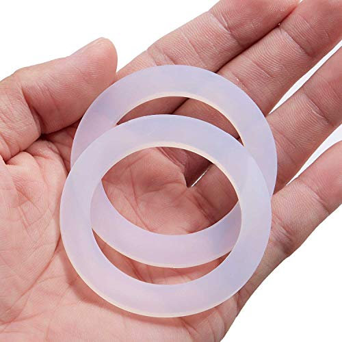 LitOrange 8 piezas de repuesto de silicona de grado alimenticio (mejor que el caucho) juntas de sellado para ollas de aluminio para cafeteras y estufas, 2 tazas