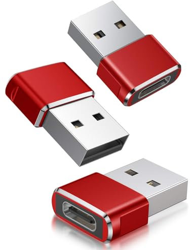 Basesailor Adaptador USB a USB C 3-Pack,USB C Hembra a USB Macho Convertidor Cable Cargador Tipo A para iPhone 16 15 14 13 Pro Max,Apple Watch 8 9,iPad Air 4 5,Samsung Galaxy S22 S23 S24 Ultra,A53 A54