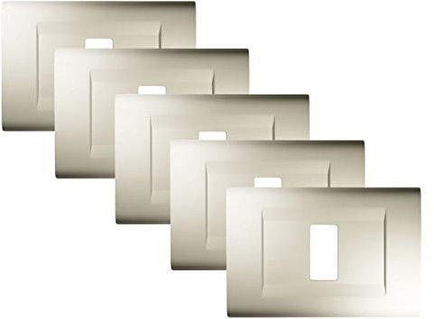 FEB 2581/WH/K – Confezione di 5 placche Bianco 1 posto