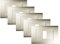 FEB 2581/WH/K – Confezione di 5 placche Bianco 1 posto