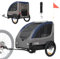 TIGGO VS Pets L Hundeanhänger für Hunden bis 35kg Hunde Fahrradanhänger groß Fahrrad Anhänger mit Reflektoren & Leine (Blau)