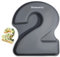 Honnesserry Number 2 Cake Tins, Non-Stick Silicone Number Baking Tins, Large Number Cake Moulds, Number Cake Pan for Birthday and Wedding Anniversary, BPA Free