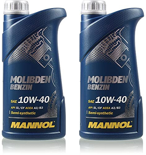 QR-Parts Set 85447151 MN7505-1 2L Original MANNOL Molibden Benzin 10W-40 API SL/CF Öl Motoröl