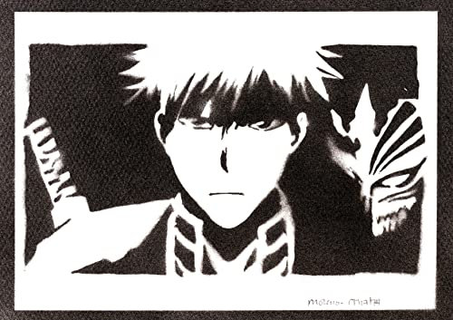 Blea. Manga und Anime Poster Ichigo Kurosaki Plakat Handmade Graffiti Geschenke für Männer und Frauen Deko Wohnzimmer Wandbild Schlafzimmer Wanddeko Street Art - Y2K Aesthetic Artwork