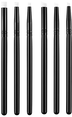 6Pack Detailed Ink Blending Brushes for Card Making Drawing Art Blenders Paint Brush Sets 8/6/4mm Angled&Flat Head Brushes for Scrapbooking Background Card Stencils Die Cuts Card Making Stamping Tool