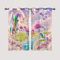 ANHOPE Regenbogen Einhorn Blume Vorhänge mit Ösen Blickdichte Gardinen Thermo Vorhang Blackout Curtain Schlafzimmer Wohnzimmer Kinder Mädchen Verdunklungsvorhänge 2er Set H 138 x B 71 cm