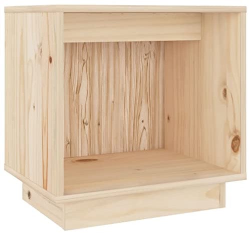 vidaXL Massivholz Kiefer Nachttisch Nachtschrank Nachtkonsole Nachtkommode Beistelltisch Schlafzimmer Schrank Kommode Schlafzimmermöbel 40x30x40cm