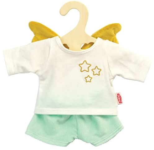 Heless 2175 - Puppenkleidung im Design Schutzengel Hope, 2 teilig mit T-Shirt und Shorts für Puppen und Kuscheltiere der Größe 35 - 45 cm