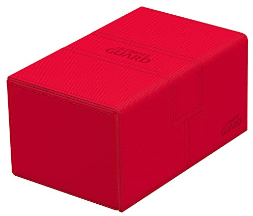 Ultimate Guard UGD011236 Twin Flip'n' Tray 160+ XenoSkin Monocolour Red Card Box