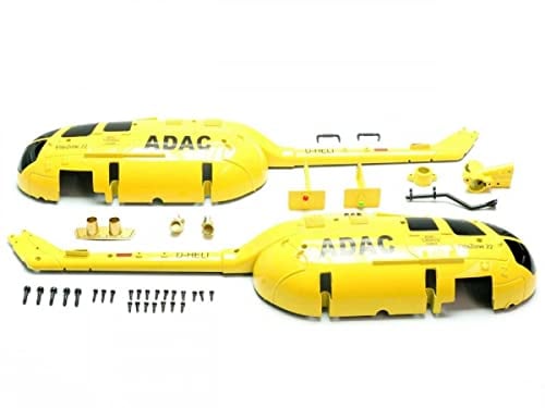 Rumpf, Haubenabdeckung, Kabine für RC Helikopter Pichler ADAC Heli, Bo-105, FM105, Amewi AFX-105, AFX-105 X, AFX-135 DRF, AFX-135 Polizei, Modster Bo-105 Hubschrauber