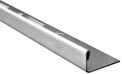 L-Profil Edelstahlschiene Profil Fliesenschiene Edelstahl V2A L300cm 10mm gebürstet