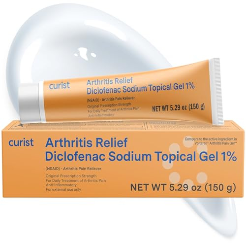 Curist Diclofenac Sodium Topical Gel 1% 150g (5.29 oz) for Arthritis Pain
