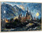 Instarry 5D Diamant Painting Bilder Full Groß Van Gogh Sternenhimmel und Schloss Wohnzimmer Dekoration 60x40 cm