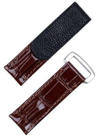 BONOOL 20 mm italienisches Rindsleder-Uhrenarmband für Rolex-Armband für Daytona Submariner GMT Datejust Yacht-Master Gürtel mit Faltschließe