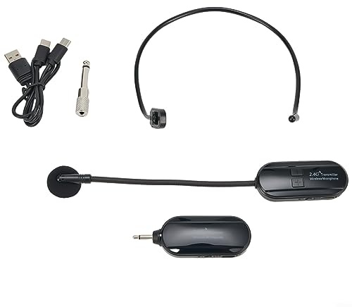 2,4 G kabelloses Mikrofon, kabelloses Headset-Mikrofon, für Lautsprecher für Konferenzen, Reden, Web-Podcasts
