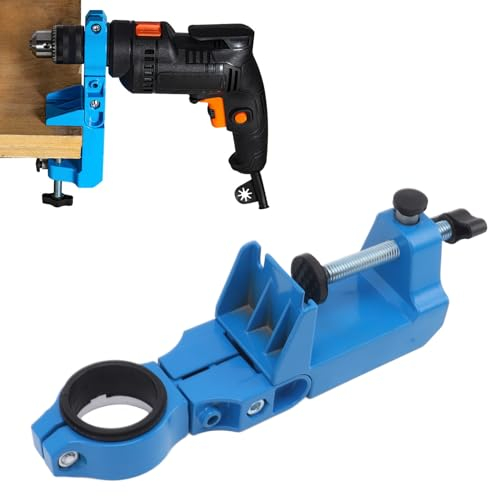 Topyond Rotary Drill Holder Bench Drill Holder 360 Degree Adjustable Hand Drill Fixing Bracket for Lathe Stand, Grinder Stand, and Rotary Drill Holder